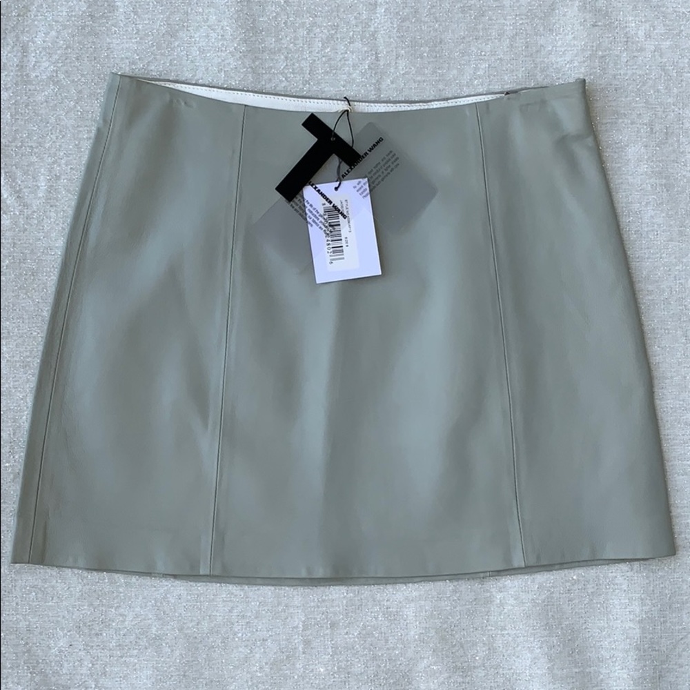 NWT T by Alexander wang leather mini skirt S
